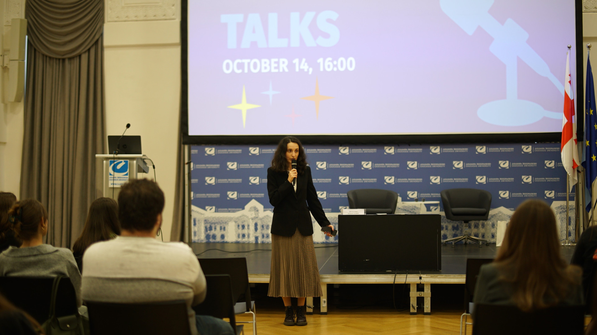 Erasmus+ Talks ღონისძიება კავკასიის უნივერსიტეტში